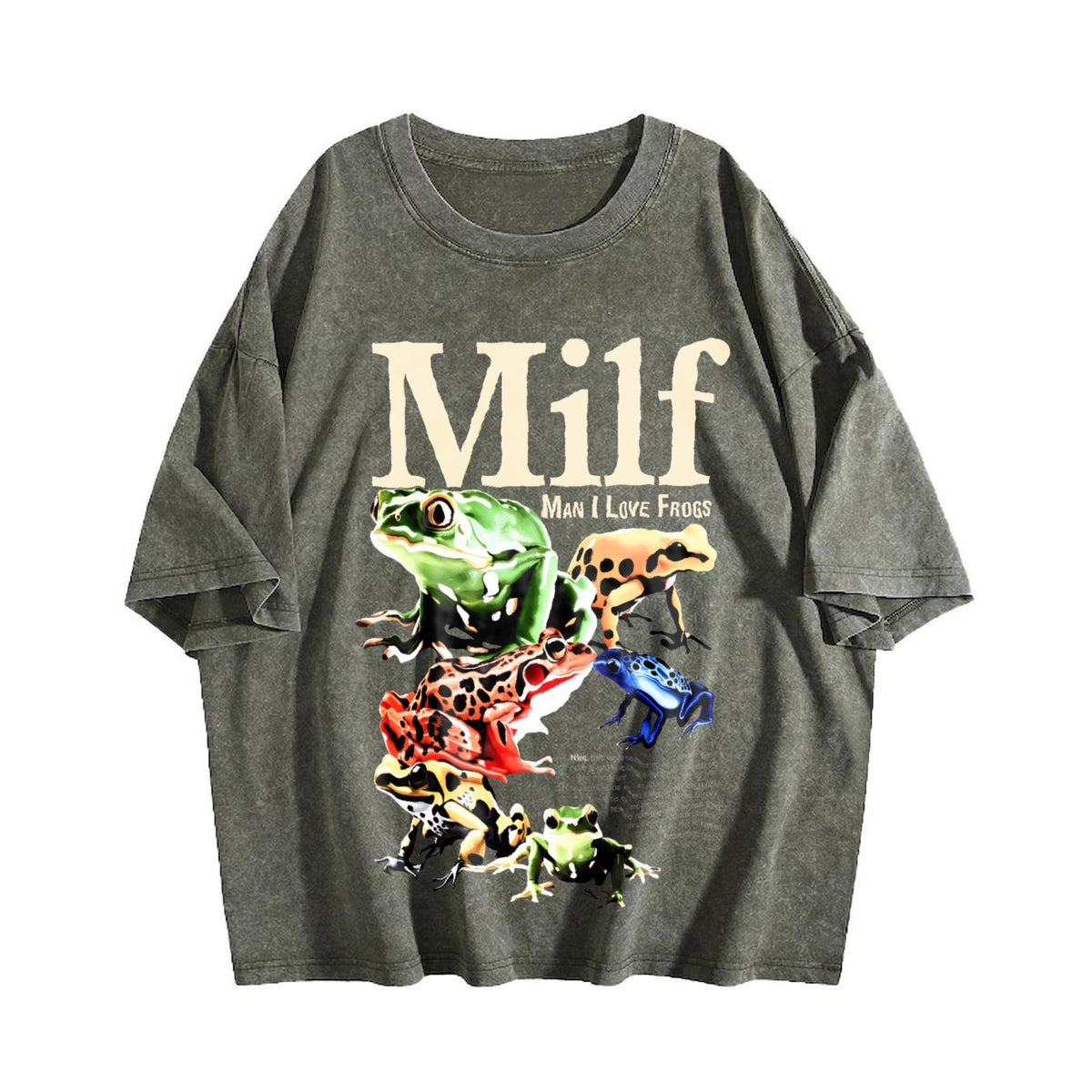 Man I Love Frogs Vintage Washed T-Shirt product image 4
