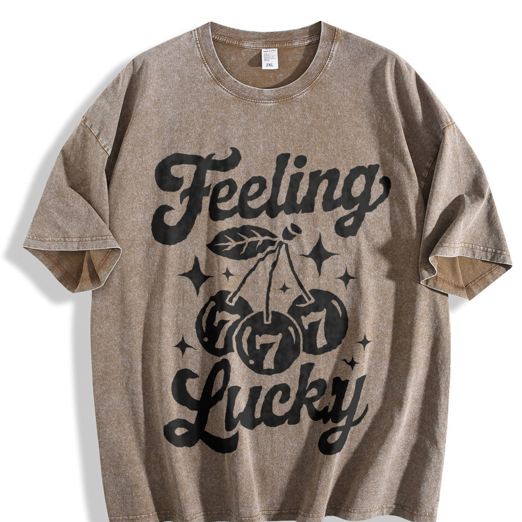 Feeling Lucky Vintage Washed T-Shirt product image 3