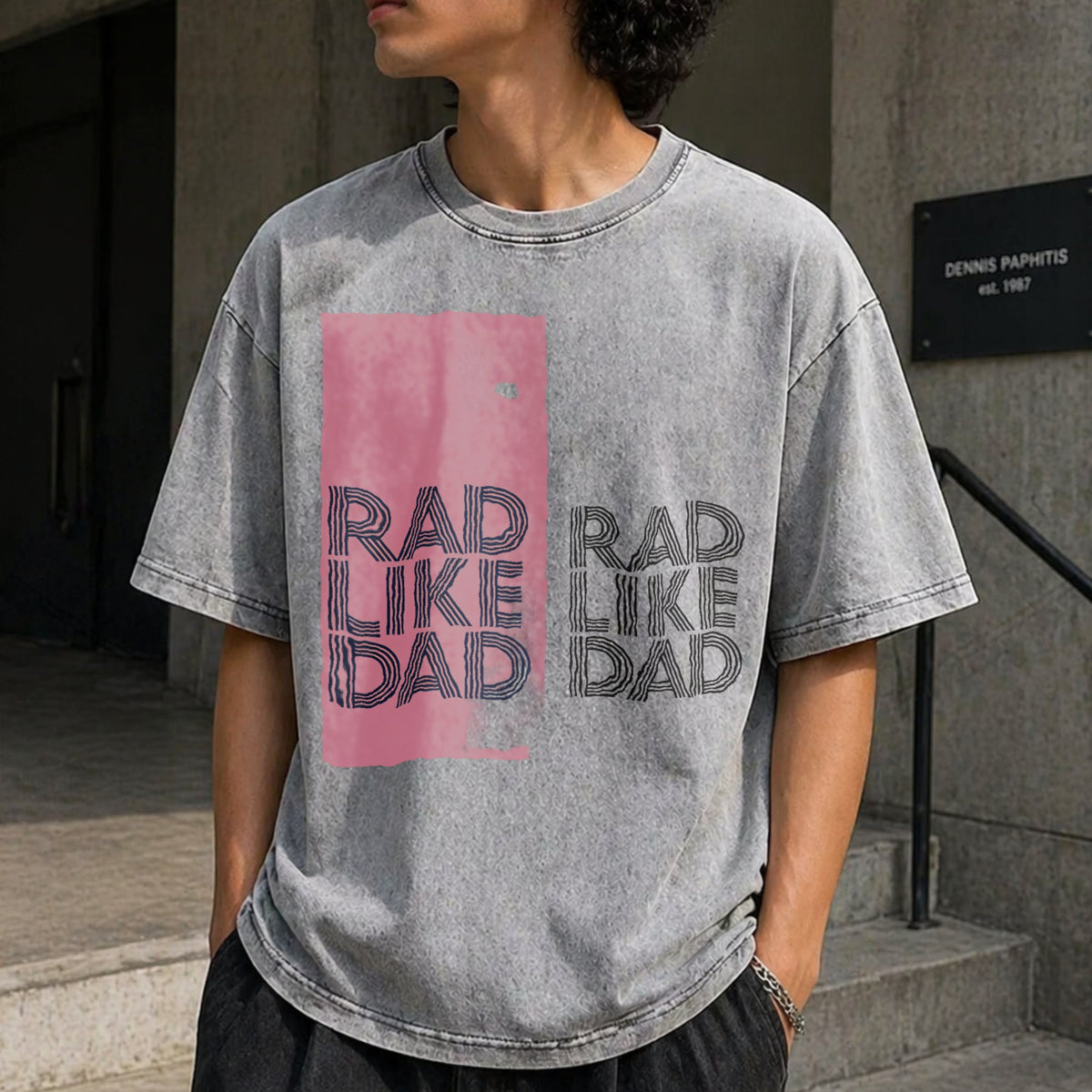 Dad And Daughter Matching Vintage Washed T-Shirt product image 5