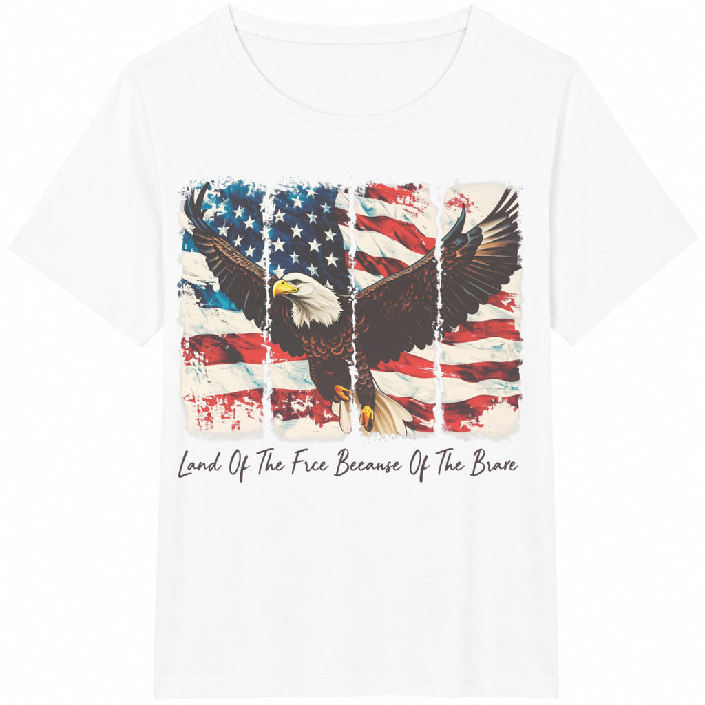 Land Of The Free Because Of Brave Fourth Of July Cotton product image 2