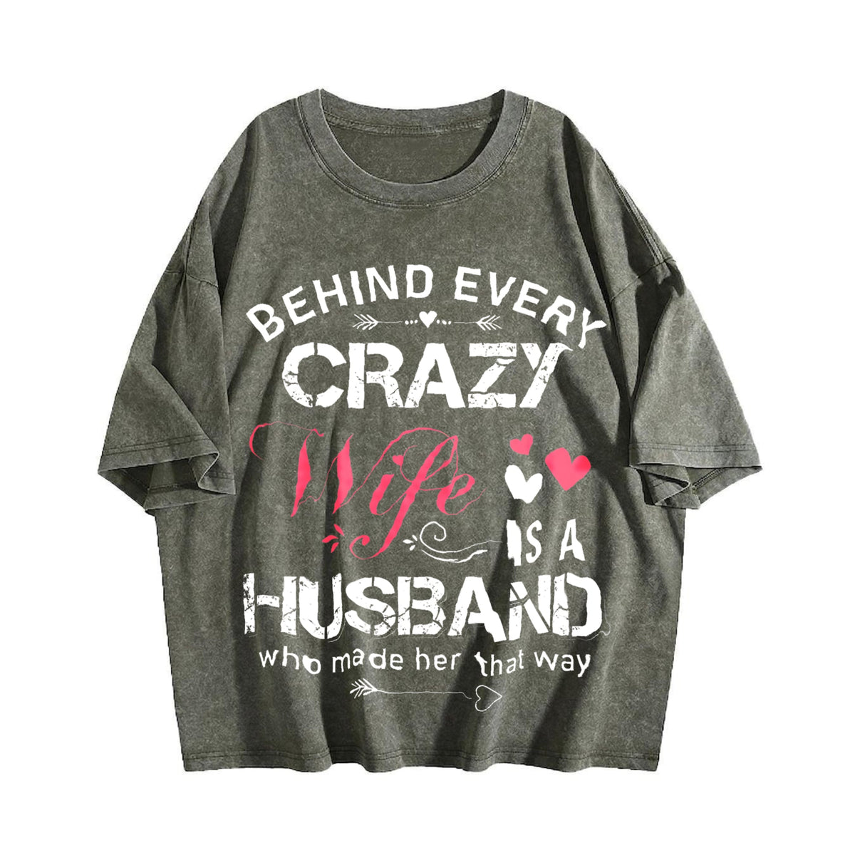 Funny Daughter Wife Slogan Vintage Washed T-Shirt product image 4