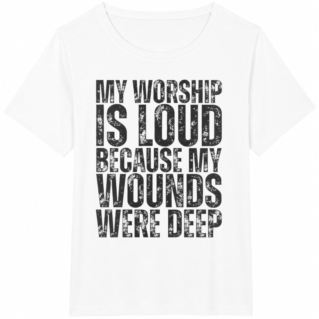 My Worship Is Loud Cotton T-Shirt product image 2