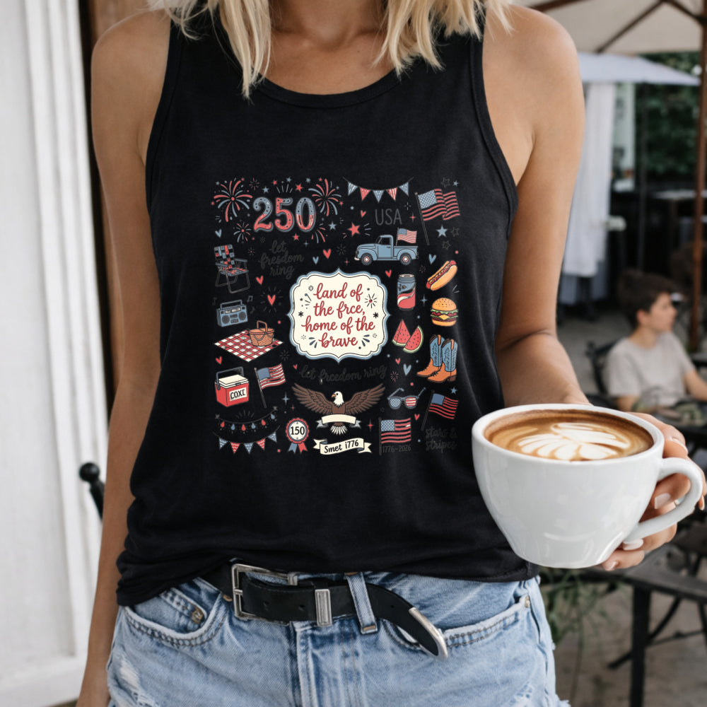 Land Of The Free Home Of The Brave Women's Tank Top