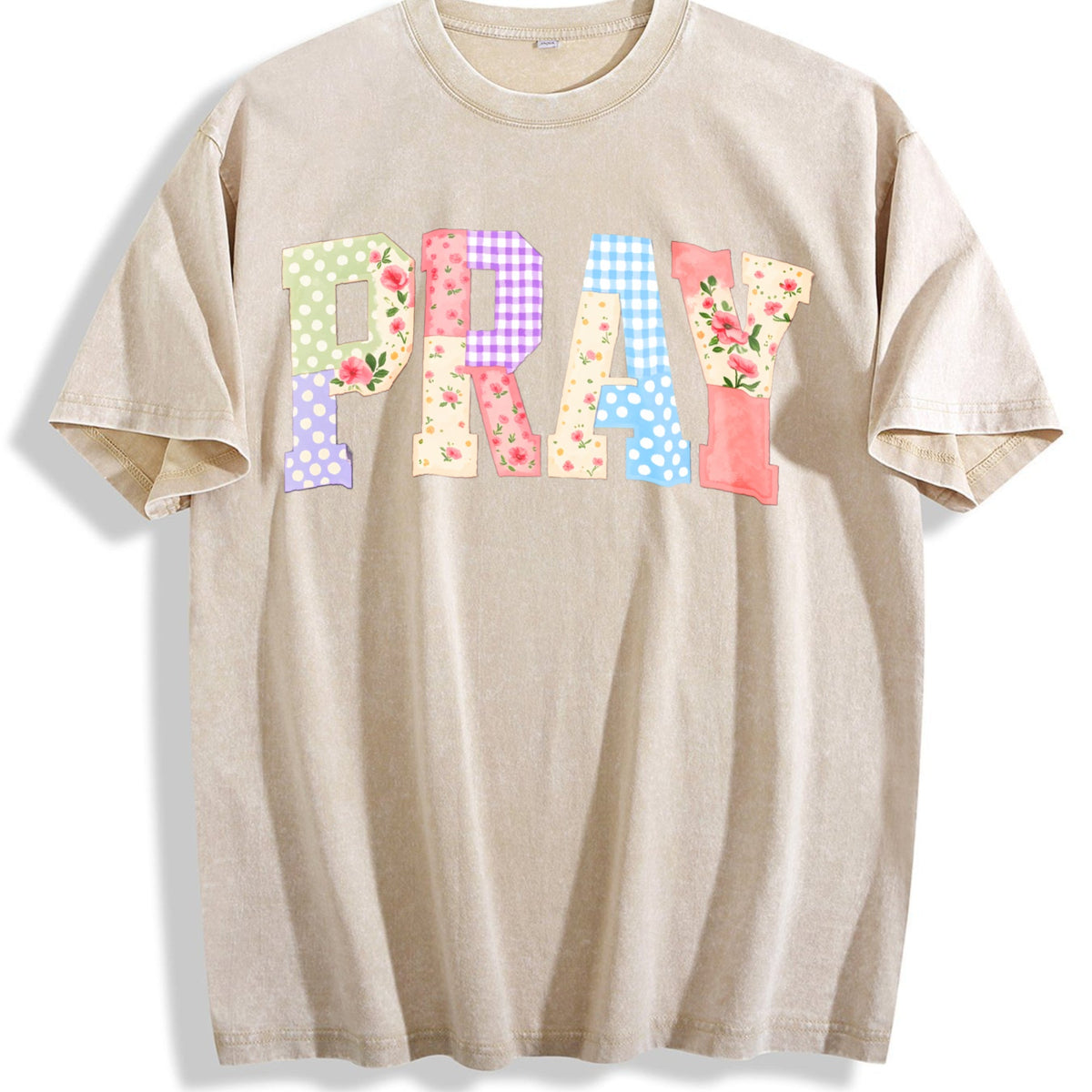 Pray Christian Vintage Washed T-Shirt product image 1