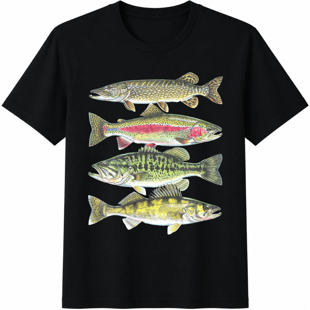 90s Fish - - Outdoor Fishing - Rainbow Trout - Walleye product image 1
