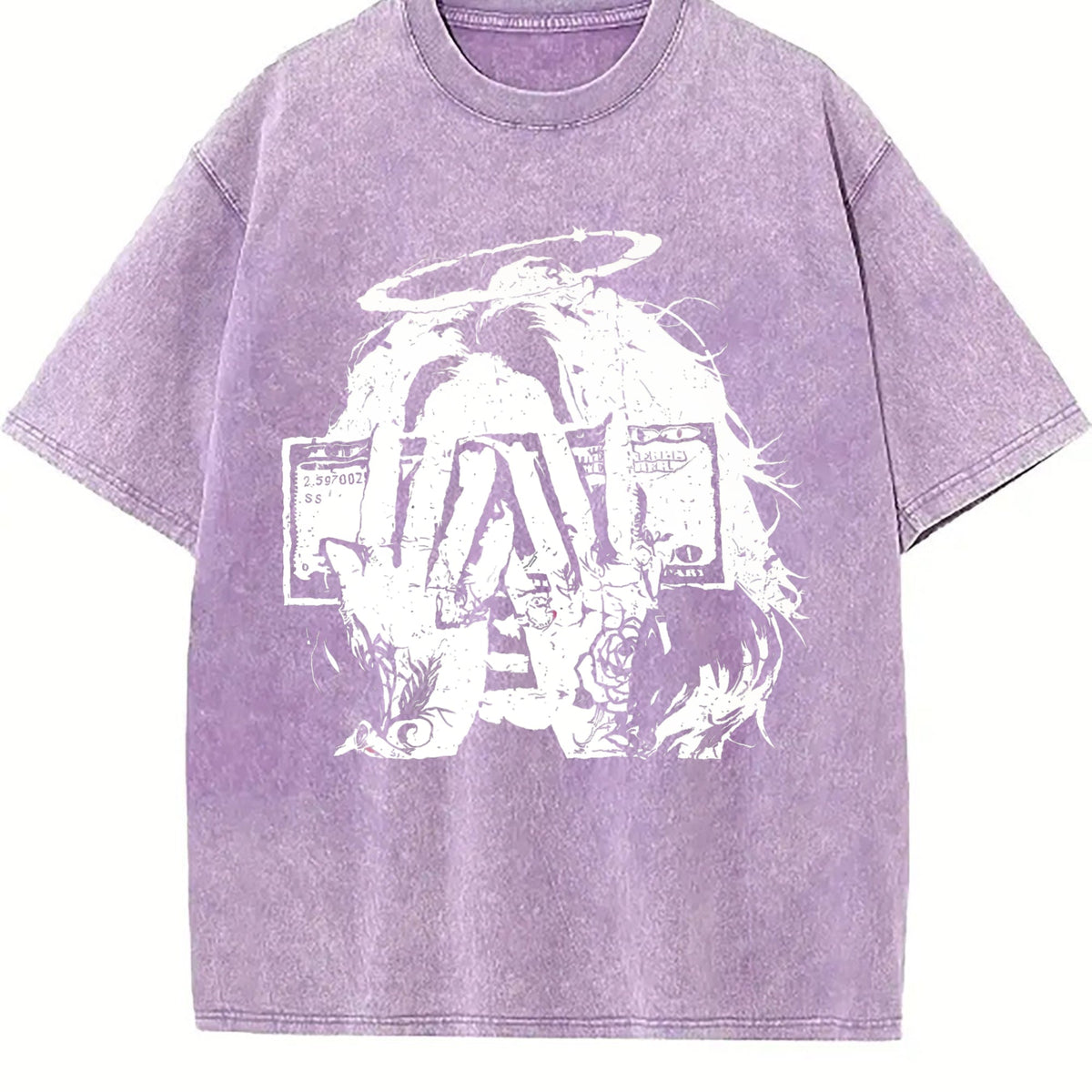 Money Angel Rose Vintage Washed T-Shirt product image 6