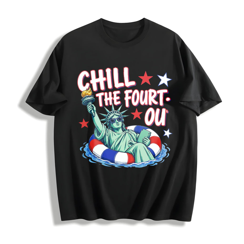 Chill The Fourth Out Cotton T-Shirt product image 1