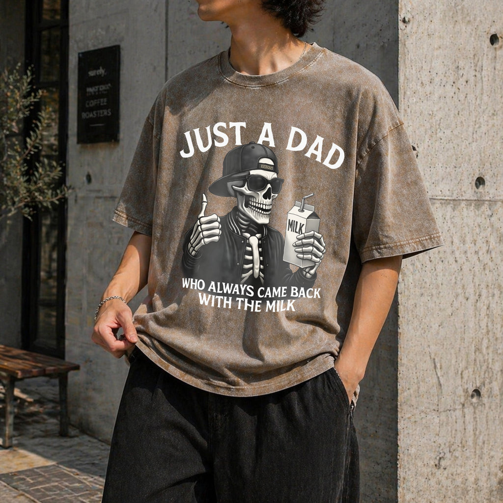 Funny Dad Vintage Washed T-Shirt product image 10