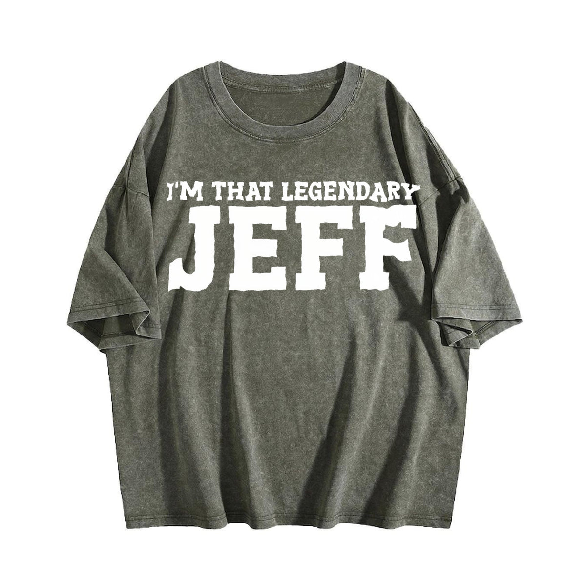 Jeff Personal Name First Funny Vintage Washed T-Shirt product image 4