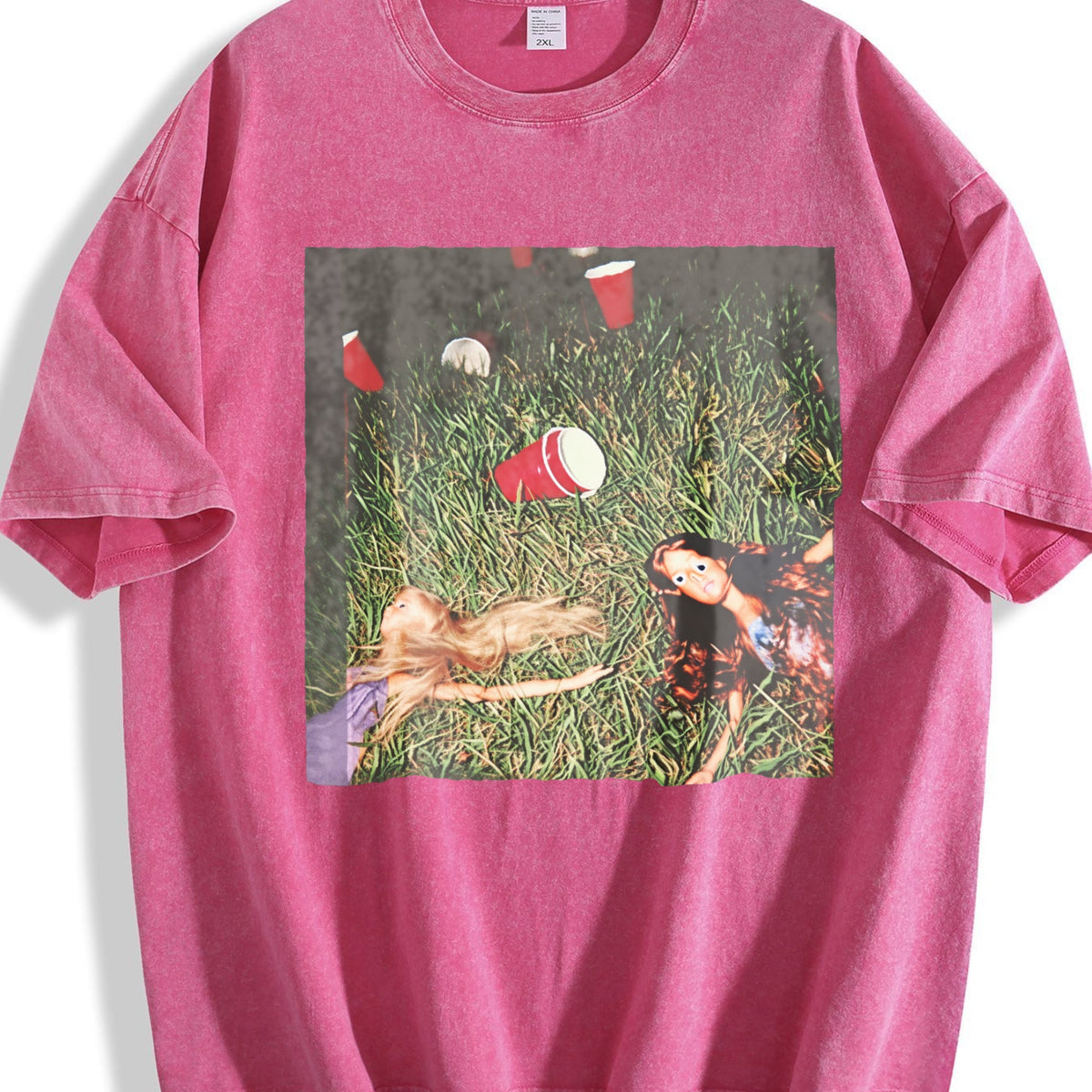 Dolls Relaxing on the Lawn Vintage Washed T-Shirt product image 7