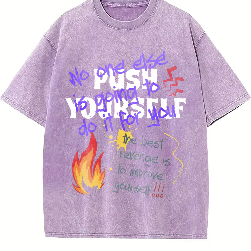 Push Yourself Vintage Washed T-Shirt product image 6