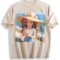 Doll with a Summer Drink Vintage Washed T-Shirt product image 1