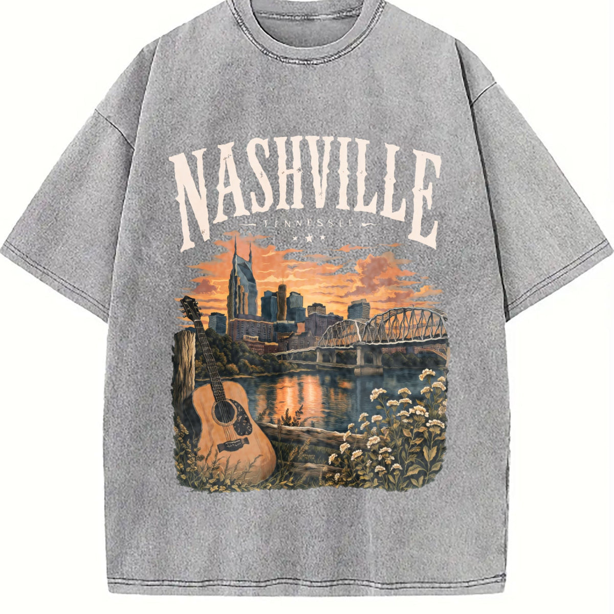 Nashville Tennessee - Music City Guitar Country Vintage product image 5