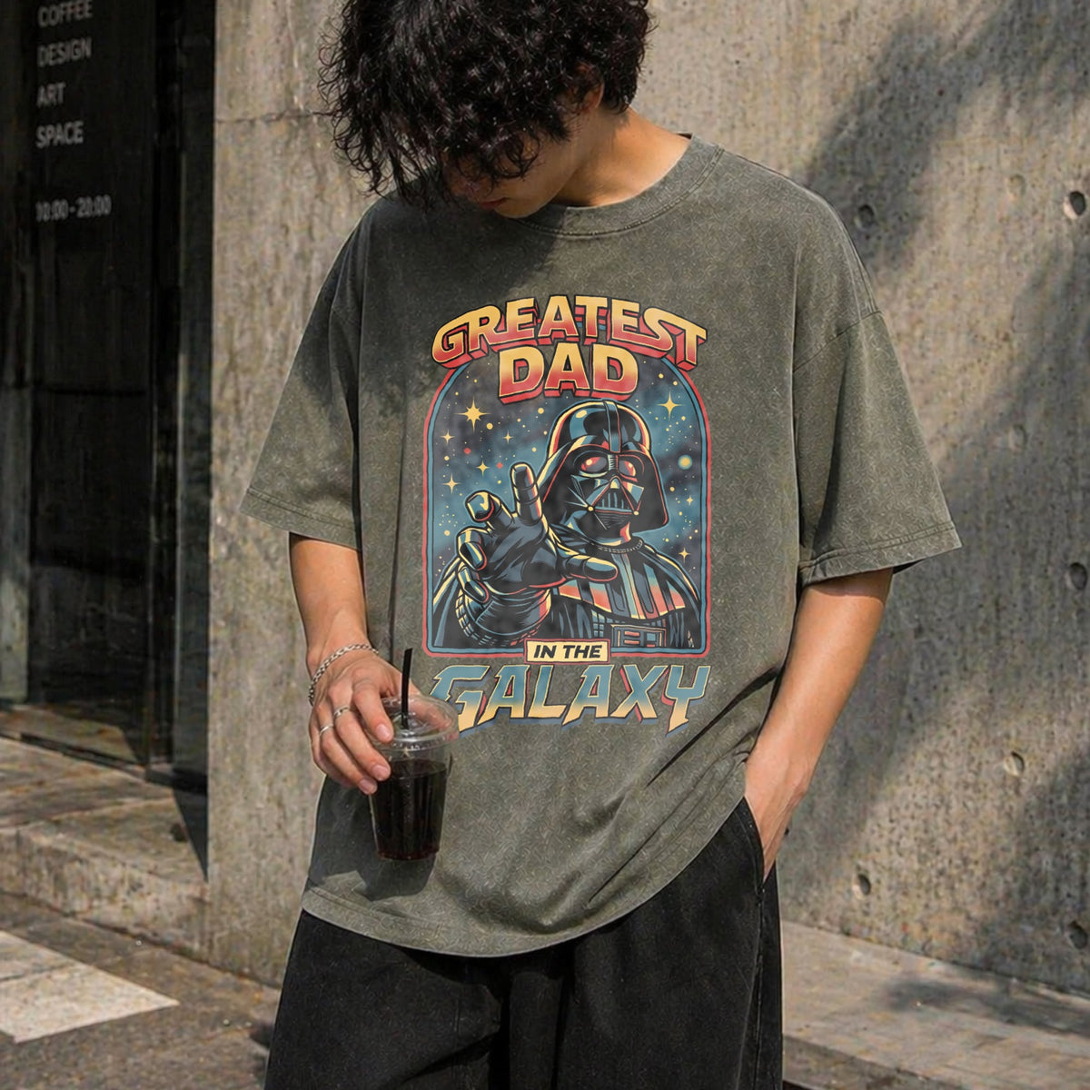 Darth Vader Greatest Dad In The Galaxy Vintage Washed product image 4