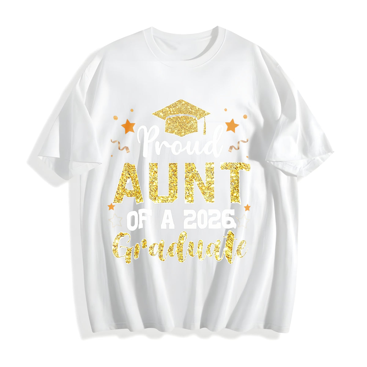 100 Proud Aunt Of A 2026 Graduate For Senior Cotton T-Shirt product image 2