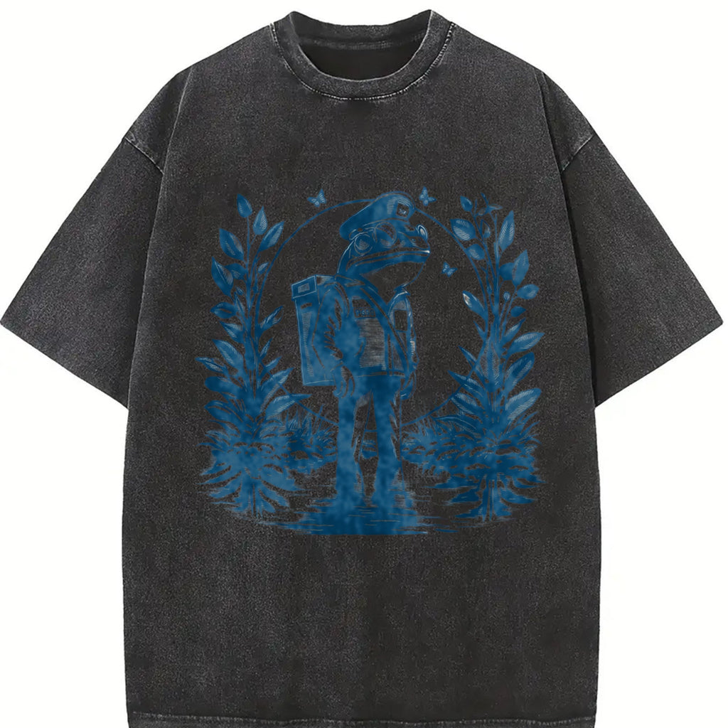 90s Tattoo Frog Mail Man Vintage Washed T-Shirt product image 2