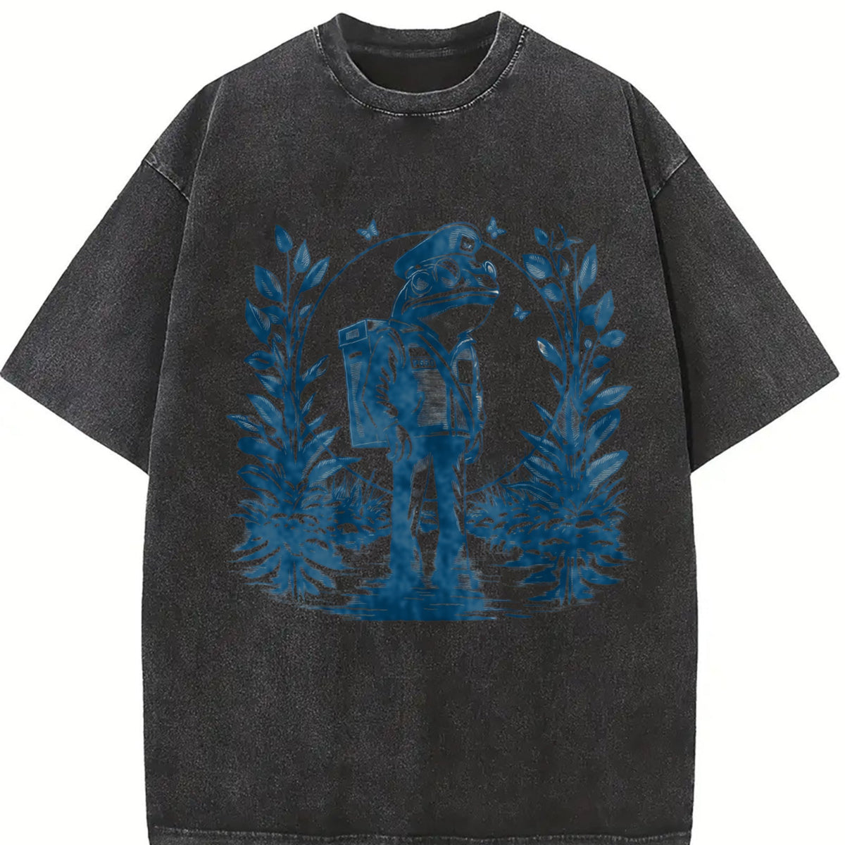 90s Tattoo Frog Mail Man Vintage Washed T-Shirt product image 2