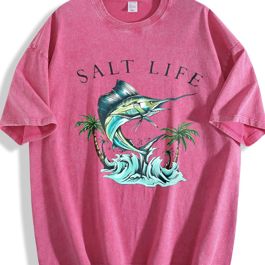 Saltwater Fishing Vintage Washed T-Shirt product image 7