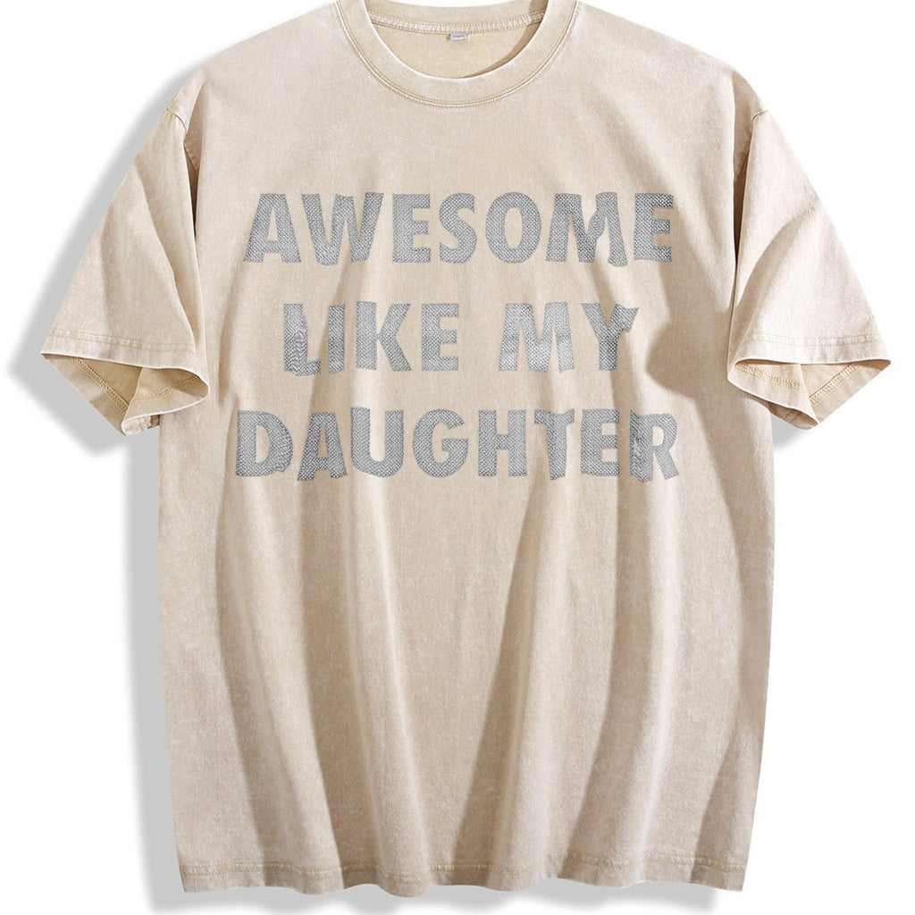 Awesome Like My Daughter Funny Fathers Day Dad Vintage product image 1