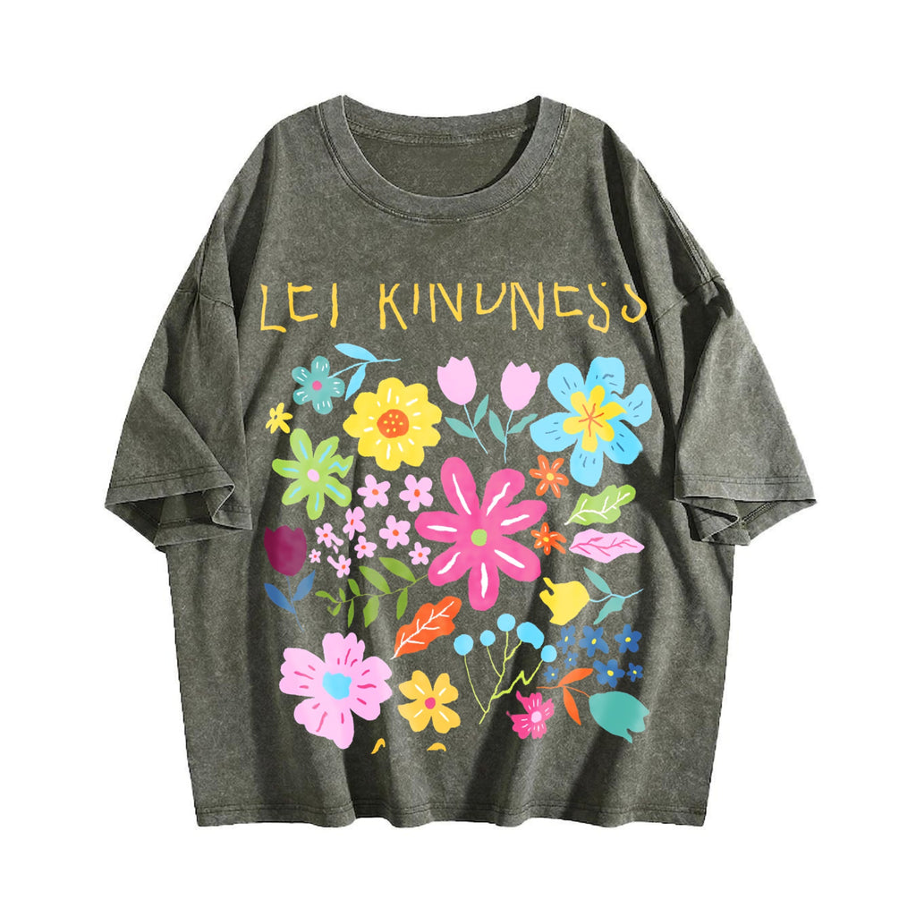 Let Kindness Bloom Vintage Washed T-Shirt product image 4