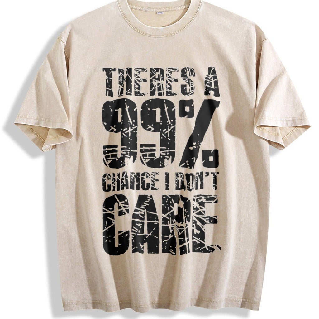 There's A 99 Chance I Don't Care Vintage Washed T-Shirt product image 1