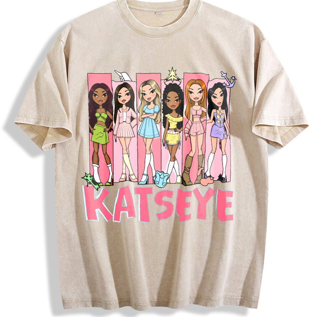 Katseye Music Vintage Washed T-Shirt product image 1