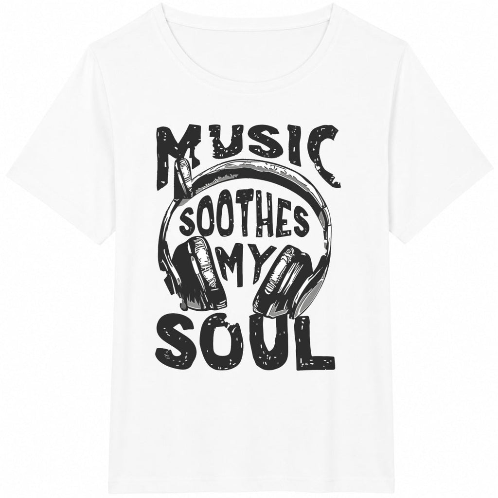 Shein Lune 'music Soothes My Soul' Headset Letter Slogan product image 2