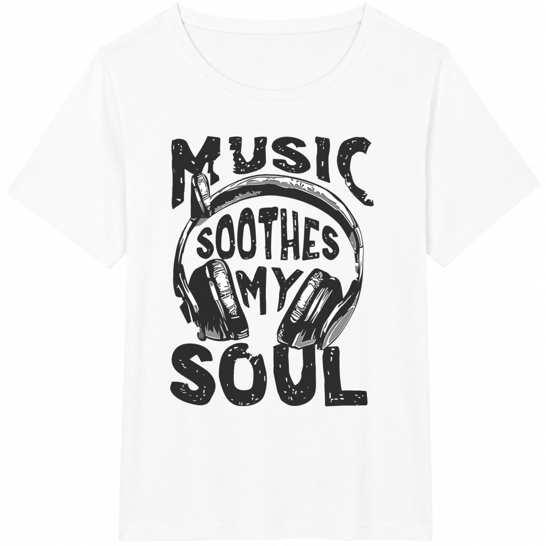 Shein Lune 'music Soothes My Soul' Headset Letter Slogan product image 2