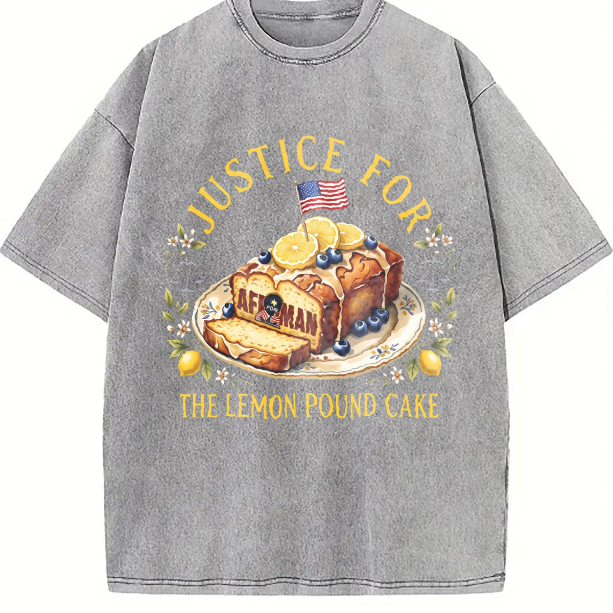 Justice for the Lemon Pound Cake Vintage Washed T-Shirt product image 5