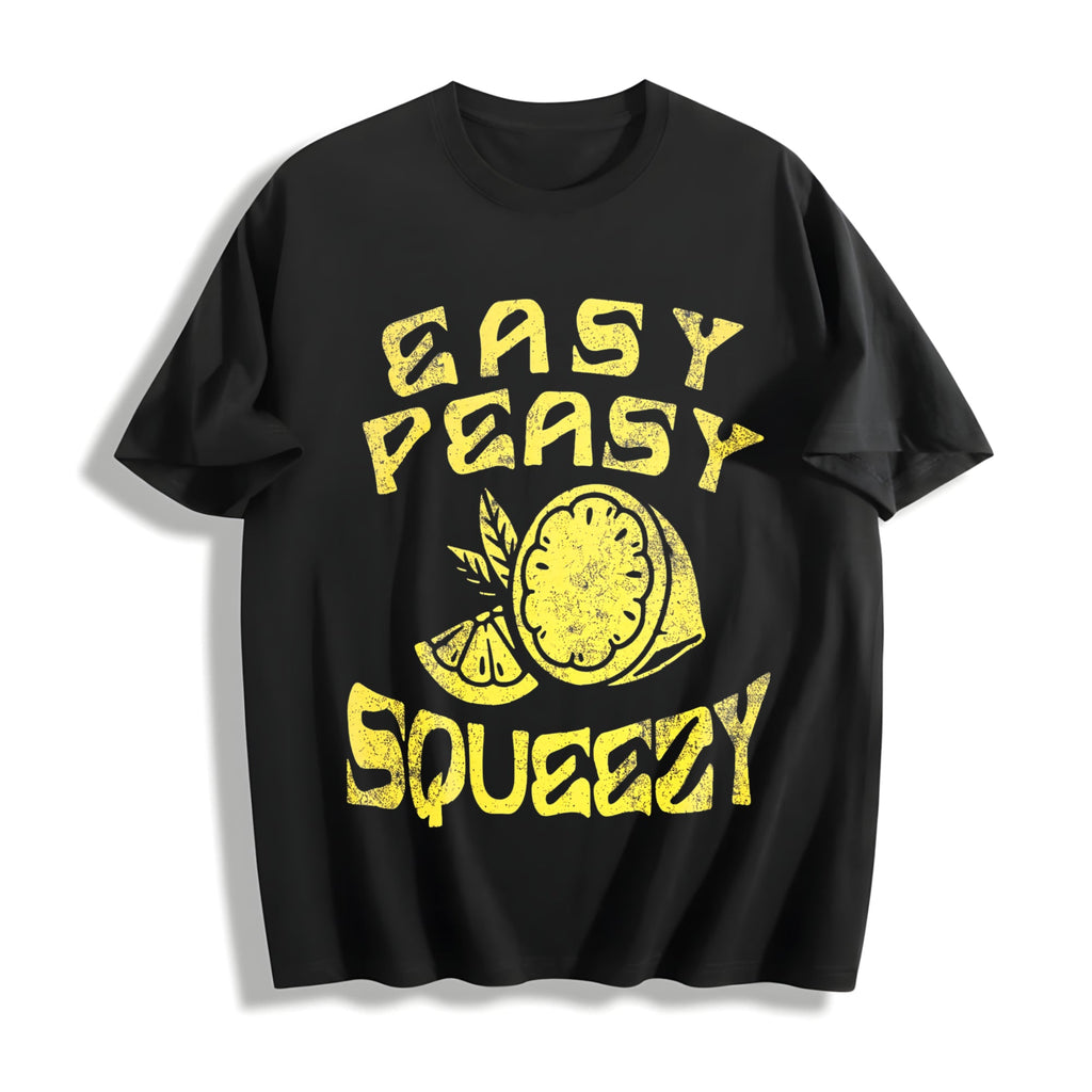 Easy Peasy Lemon Squeezy Funny Relaxed Lemons Saying Joke product image 1