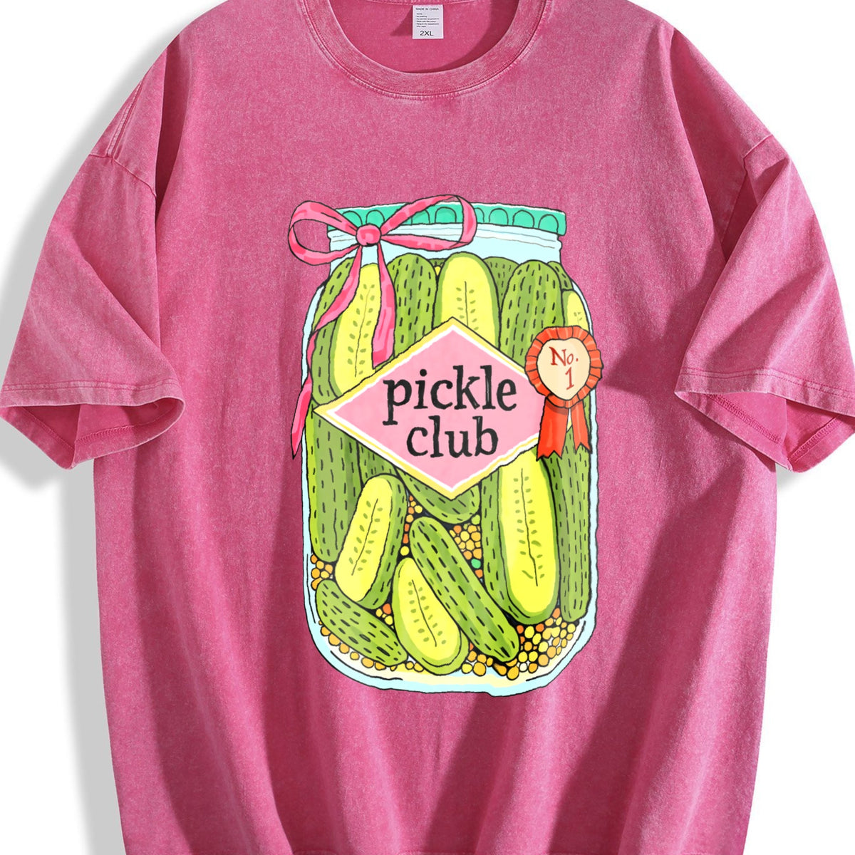 Pickle Club Funny Lover Foodie Vintage Washed T-Shirt product image 7