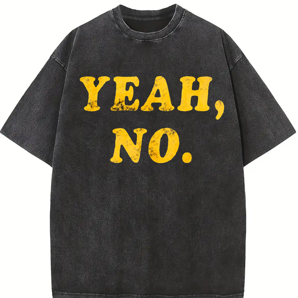 Yeah No Funny Hilarious Expression Novelty Cute Vintage product image 2