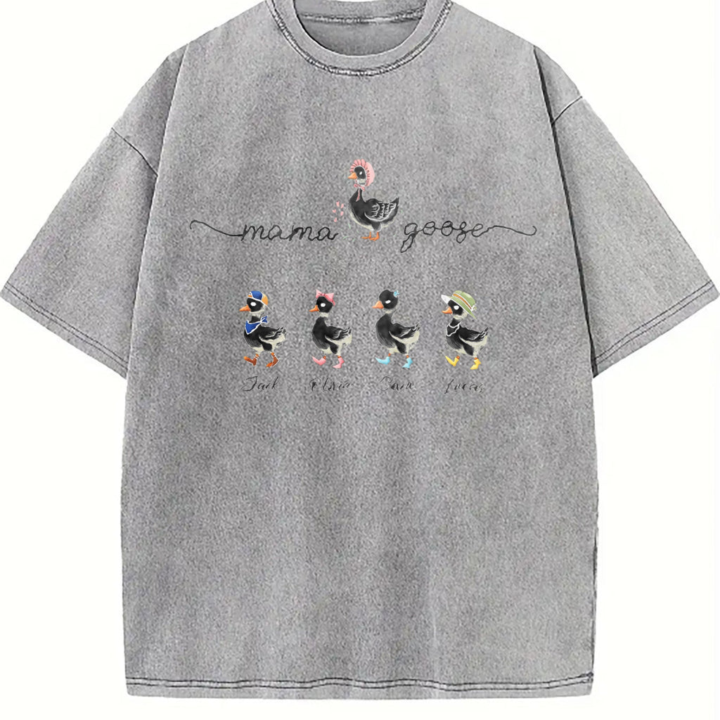 Mama Goose and Goslings Vintage Washed T-Shirt product image 5