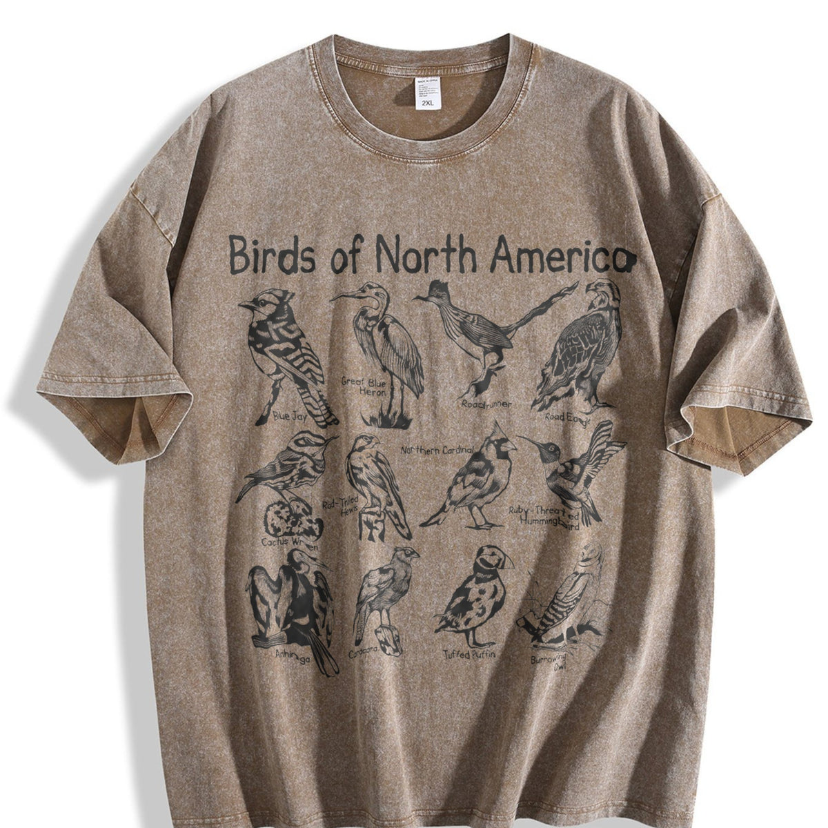 Birds Of North America Vintage Washed T-Shirt product image 3