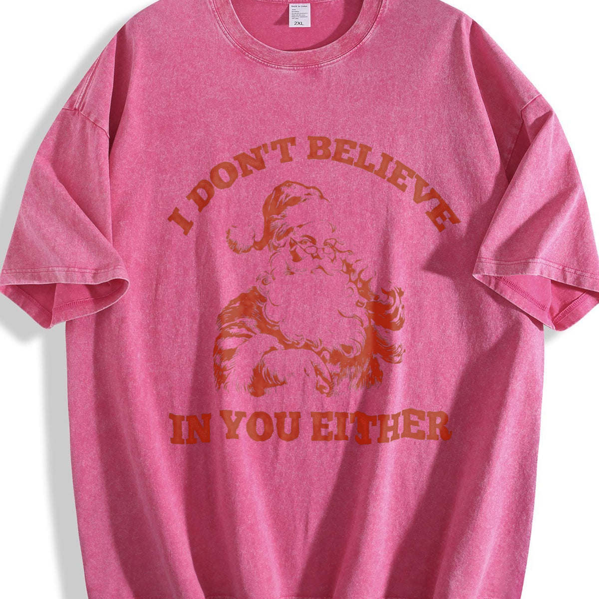 Funny Santa I Don't Believe In You Either 90s Vintage product image 7