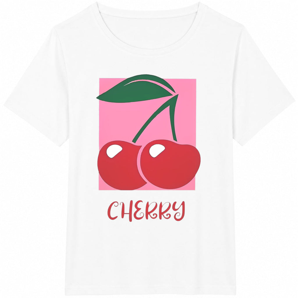 Cherry Pop Art Cotton T-Shirt product image 2