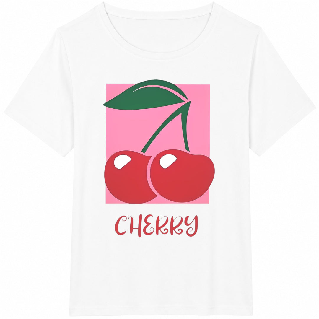 Cherry Pop Art Cotton T-Shirt product image 2