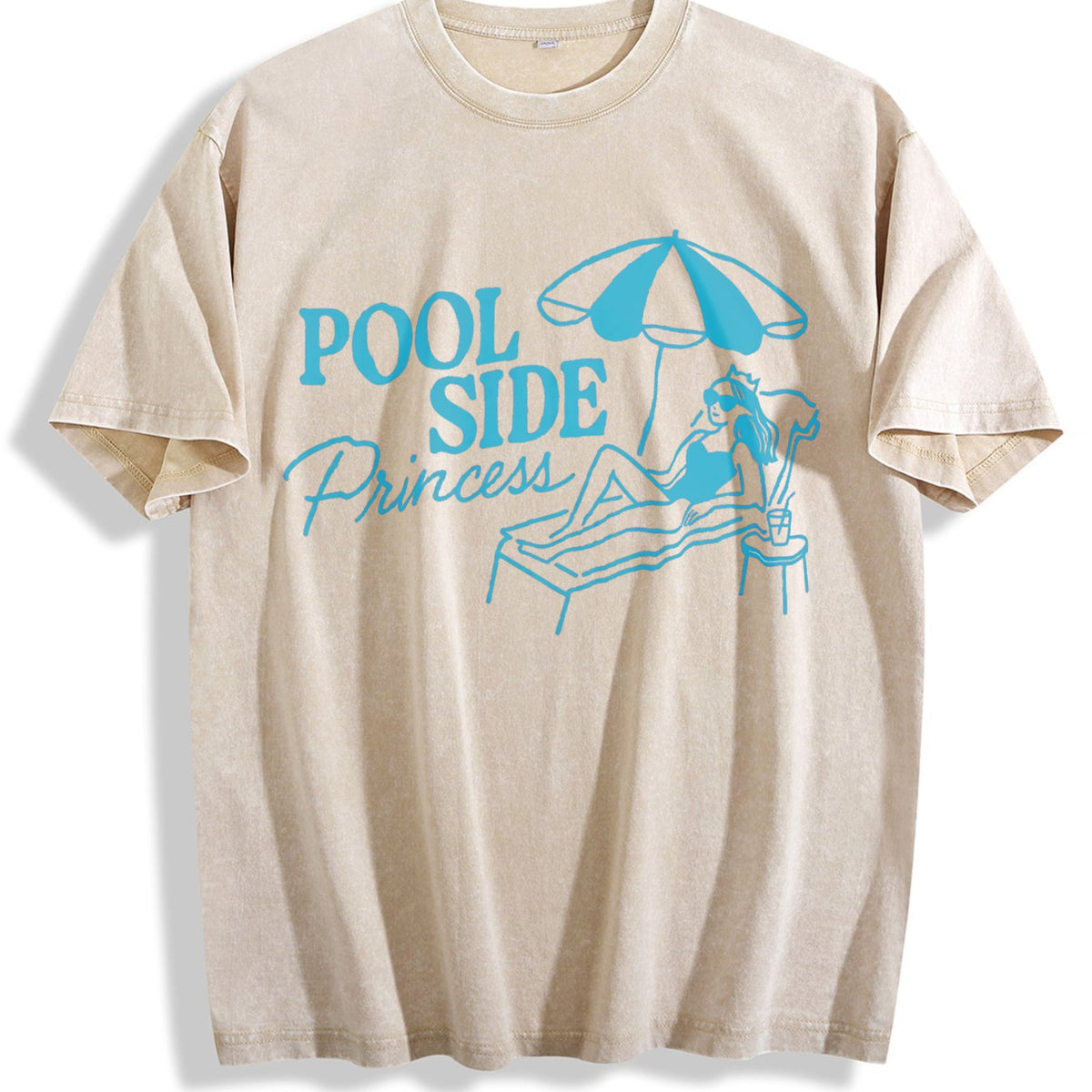 Pool Side Princess Vintage Washed T-Shirt product image 1