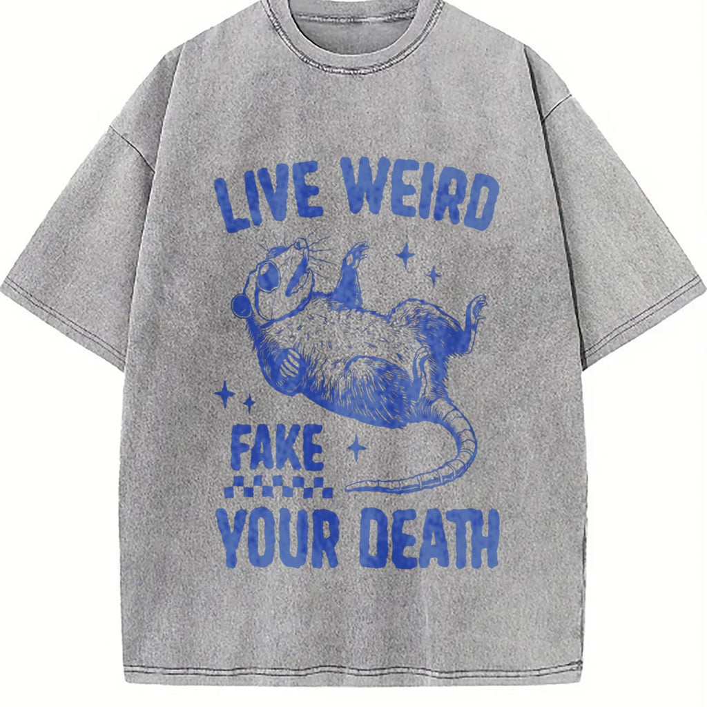 Sarcastic Possum 90s Vintage Washed T-Shirt product image 5
