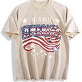 Patriotic 11-11 America Flag 100 Boxy Y2K Aesthetic Vintage product image 1