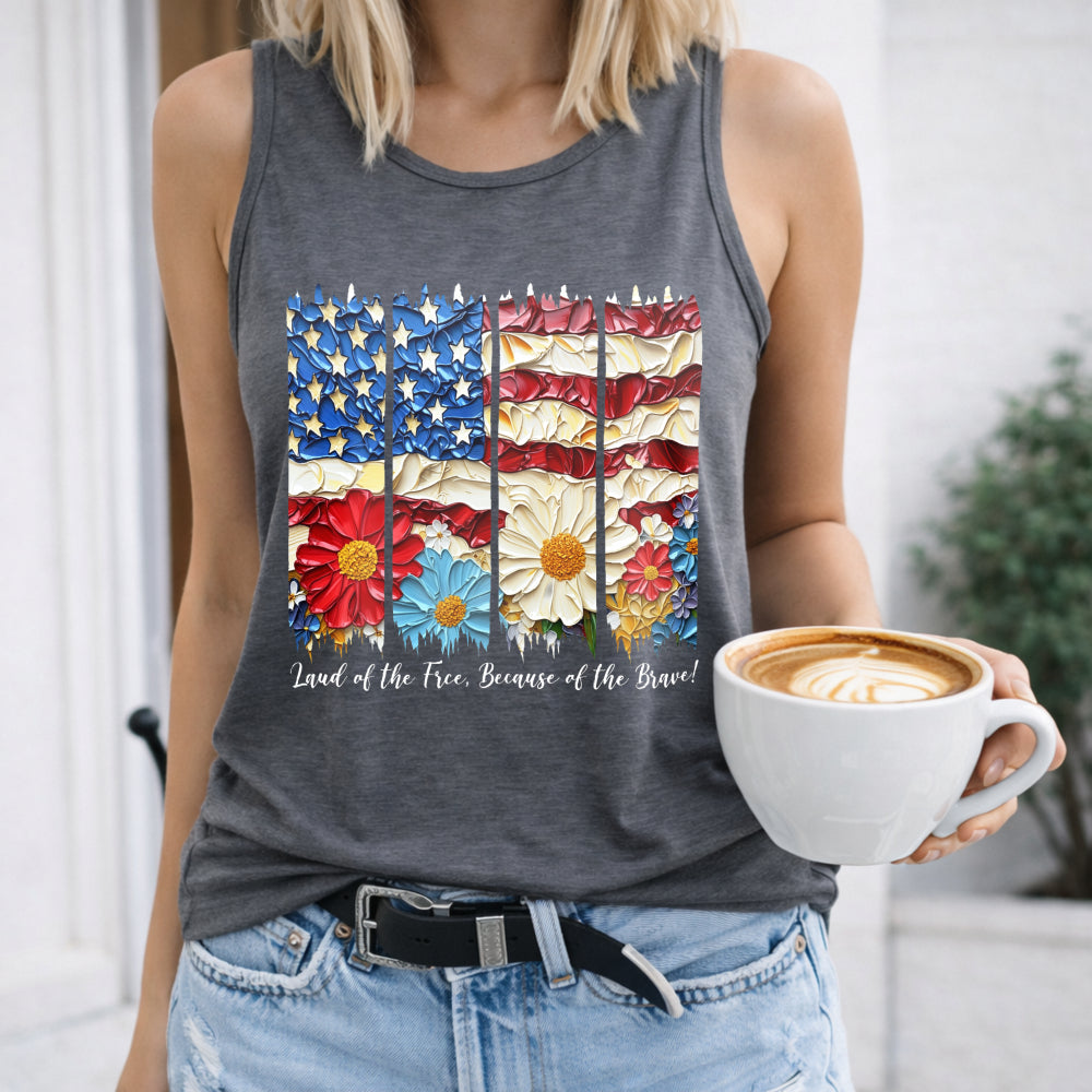 American Flag Women's Tank Top