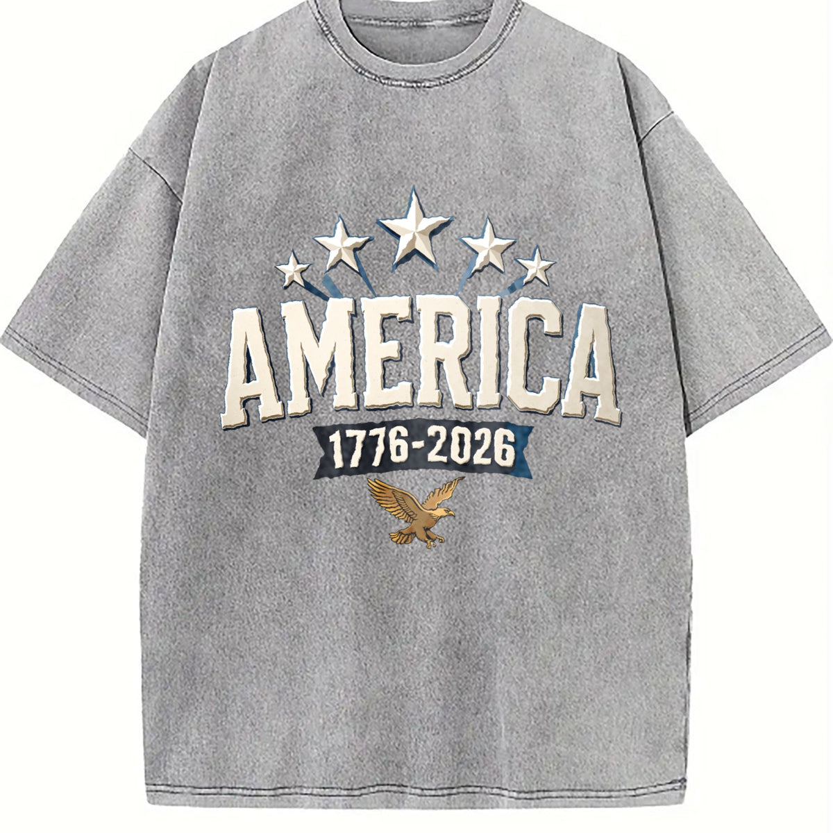 America 1776-2026 Vintage Washed T-Shirt product image 5