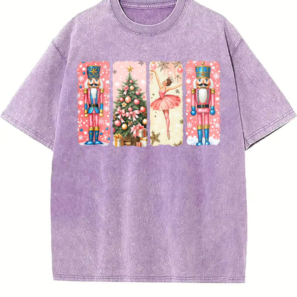 Nutcracker Christmas Vintage Washed T-Shirt product image 6