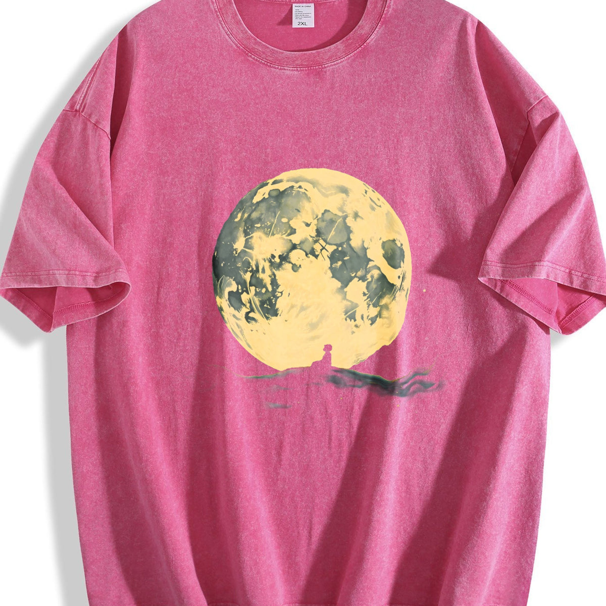 Moon And Lonely Man Vintage Washed T-Shirt product image 7