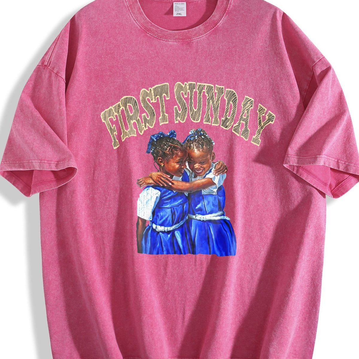 First Sunday Children Hugging Vintage Washed T-Shirt product image 7