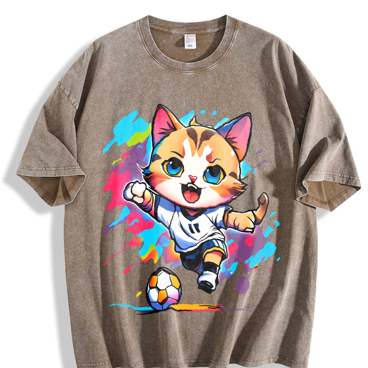 Global Soccer Fan Vintage Washed T-Shirt product image 3