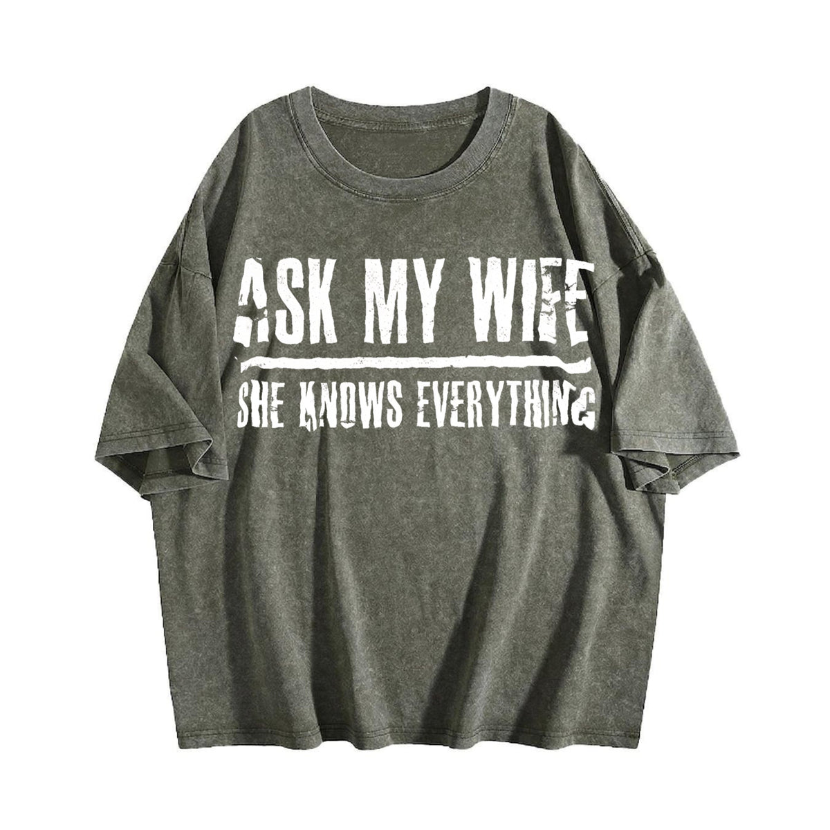 Funny Daughter Wife Slogan Vintage Washed T-Shirt product image 4
