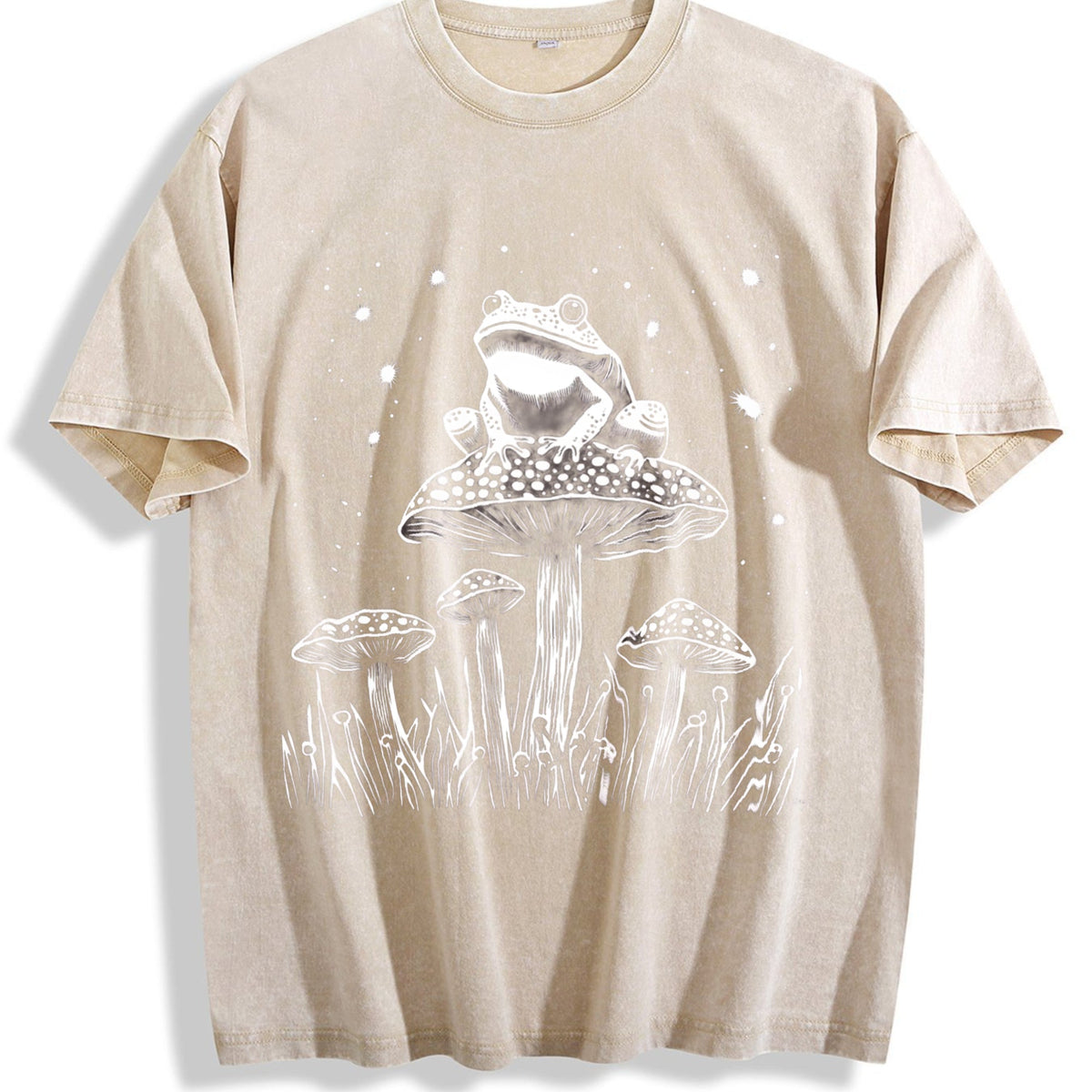 Frog On The Mushroom 90s Vintage Washed T-Shirt product image 1