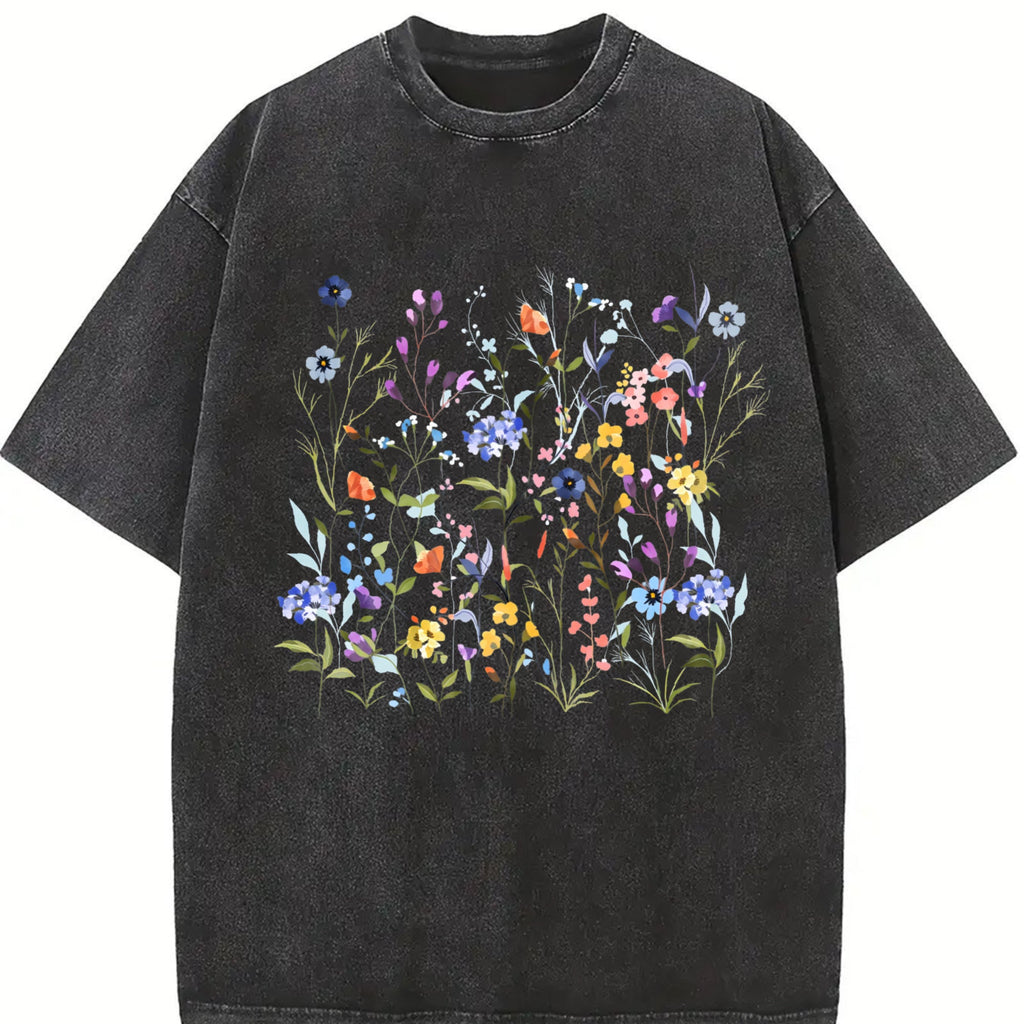 Pressed Flowers Vintage Washed T-Shirt product image 2
