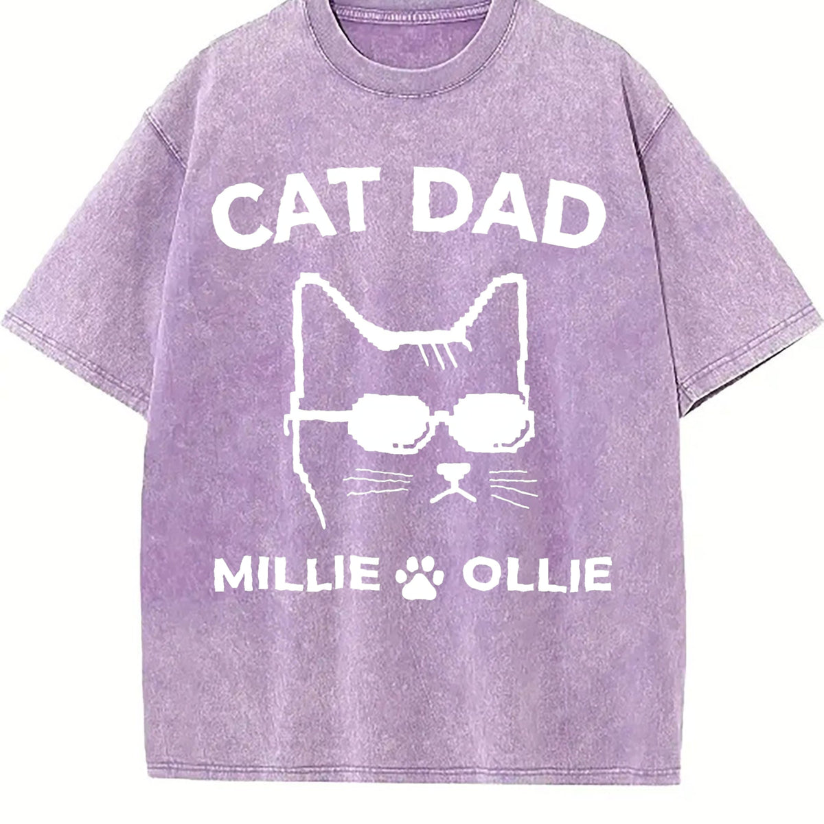 Cat Dad Vintage Washed T-Shirt product image 6